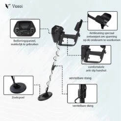 Vosoi - Hoogwaardige Metaal Detector - Nauwkeurige Pinpointer Optie - Waterdichte Zoekspoel - Geschikt Voor Kinderen En Volwassenen -WerkPro Verkoopwinkel 1200x1200 1696