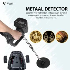 Vosoi - Hoogwaardige Metaal Detector - Nauwkeurige Pinpointer Optie - Waterdichte Zoekspoel - Geschikt Voor Kinderen En Volwassenen -WerkPro Verkoopwinkel 1200x1200 1697