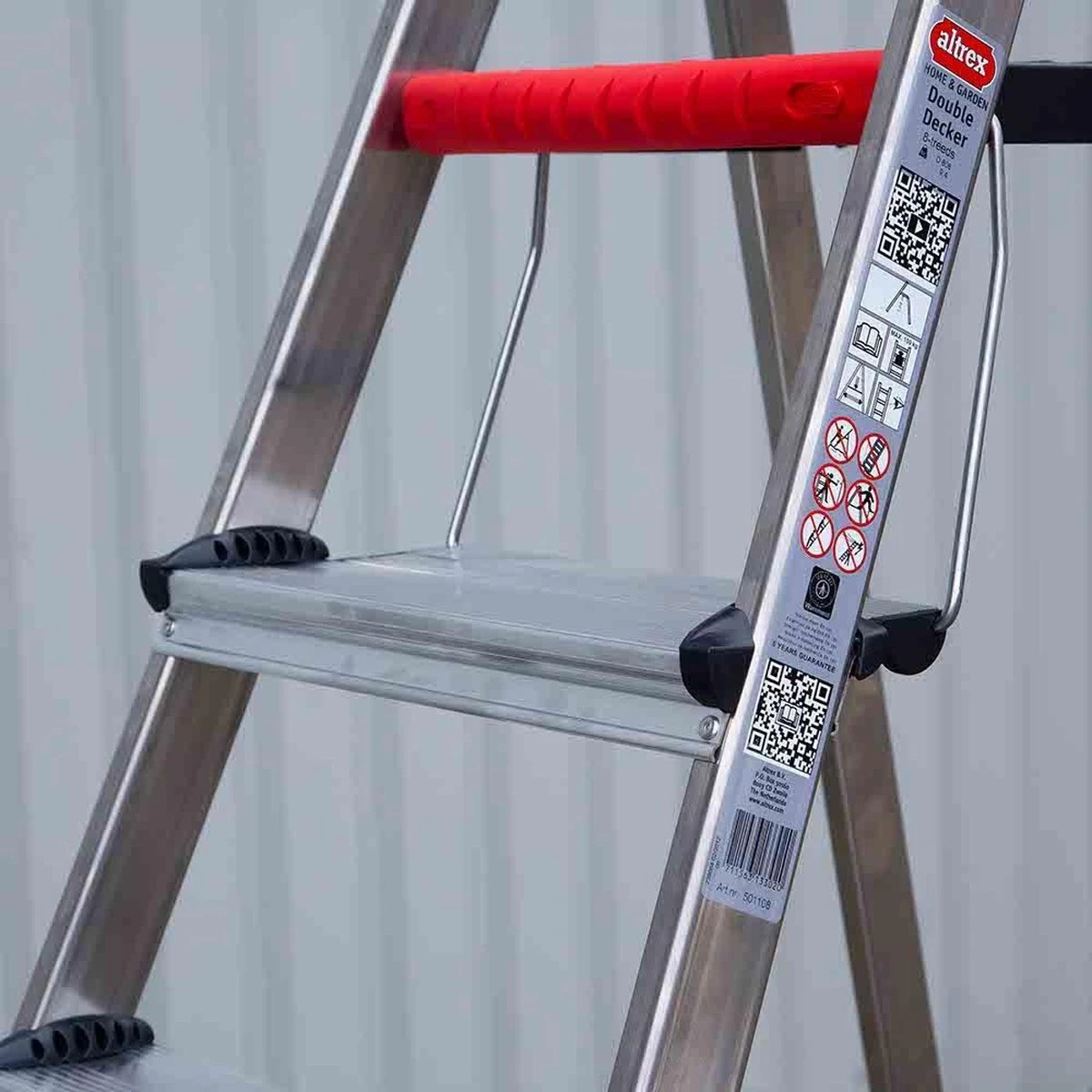 Altrex Double Decker 4 Treeds - Huishoudtrap - Werkhoogte 2.85m 18 Altrex Double Decker 4 Treeds - Huishoudtrap - Werkhoogte 2.85m - Afbeelding 16