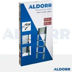ALDORR Home - Telescoopladder 2,60 Meter - Soft Closing - Aluminium -WerkPro Verkoopwinkel 1200x1200 1732