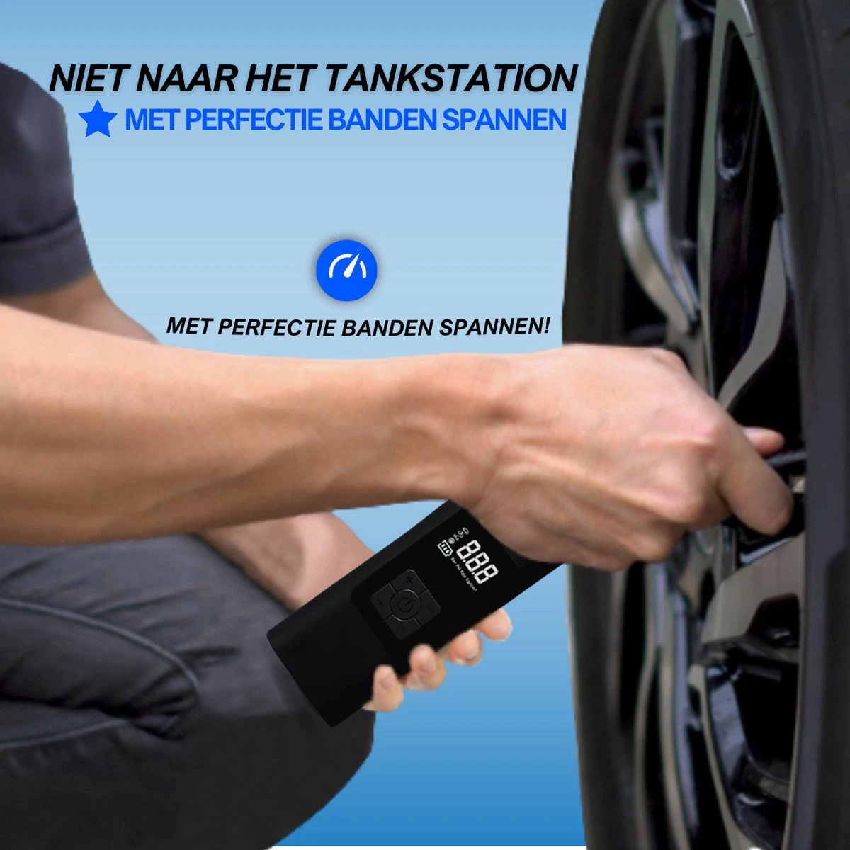 EnDrie® Luchtcompressor - Ballen Pomp – Elektrische Pomp – Pomp Voor Auto, Luchtbed , Fietsband , Autoband En Bal – Compressor Set – Kleine Compressor – Banden Pomp – Ingebouwde Powerbank En Zaklamp - Draagbare Luchtcompressor - 6000mAh 5 EnDrie® Luchtcompressor - Ballen Pomp – Elektrische Pomp – Pomp Voor Auto, Luchtbed , Fietsband , Autoband En Bal – Compressor Set – Kleine Compressor – Banden Pomp – Ingebouwde Powerbank En Zaklamp - Draagbare Luchtcompressor - 6000mAh - Afbeelding 3