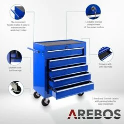 AREBOS - Gereedschapswagen Trolley - 5 Lades 15 AREBOS - Gereedschapswagen Trolley - 5 Lades -WerkPro Verkoopwinkel 1200x1200 1775