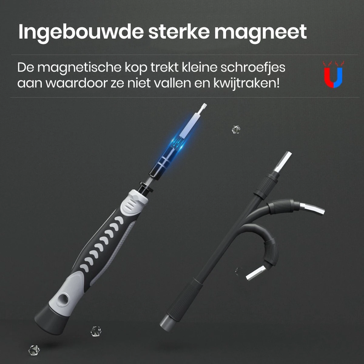 Brute Strength - Precisie Schroevendraaier Set - 130-delig - Universeel - Magnetisch - Gereedschapset- Schroevendraaiers - Bitset Met Torx - Cadeau Voor Man 5 Brute Strength - Precisie Schroevendraaier Set - 130-delig - Universeel - Magnetisch - Gereedschapset- Schroevendraaiers - Bitset Met Torx - Cadeau Voor Man - Afbeelding 3