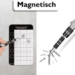 Dieux® - 125 Delige Precisie Schroevendraaierset - Grijs - Magnetisch - Schroevendraaier - Gereedschapset - Bidset - Gereedschap - Reparatie - Werkbank - Opbergbox - Pasen -WerkPro Verkoopwinkel 1200x1200 1878