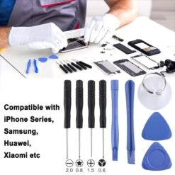 Smartphone Tablet Micro Schroevendraaierset - 10 Delige Reparatieset - Smartphone Schroevendraaierset - Gereedschapset Geschikt Voor Apple Iphone - Samsung - Laptop - 4 Schroevendraaiers -WerkPro Verkoopwinkel 1200x1200 1901