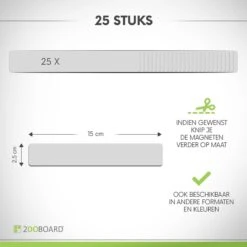 25 Whiteboard Magneten Balk 15 X 2,5 Cm Grijs - Herschrijfbaar -WerkPro Verkoopwinkel 1200x1200 1918
