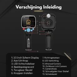 BELIEVE Warmtebeeldcamera Met Micro SD En Zaklamp - Digitale Warmtecamera Voor Windows En Android En IOS - Warmtemeter - 320x240 Pixel LCD-scherm -20° Tot +450° -WerkPro Verkoopwinkel 1200x1200 1955