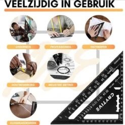 Winkelhaak - Blokhaak - Zwaaihaak - Schrijfhaak - Speed Square - Metalen Winkelhaak - 5 In 1 Winkelhaak -WerkPro Verkoopwinkel 1200x1200 1967