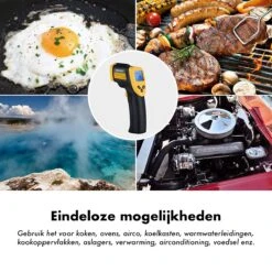 DynaBright Digitale Infrarood Thermometer - Van -50℃ Tot 380℃ - Batterij Inbegrepen - Gebruik Voor Binnen En Buiten - Temperatuurmeter Met LCD Scherm - In ℉ En ℃ - Infrarood Thermometer - Warmtemeter Met Ingebouwde Laser -WerkPro Verkoopwinkel 1200x1200 1977