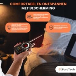 PuroTech Signaaldetector - Detectieapparaat - RF Bug Finder - Anti Afluisterapparatuur - Anti Spy Detector - Spy Cam - GPS Tracker - Verborgen Camera - Device Finder 11 PuroTech Signaaldetector - Detectieapparaat - RF Bug Finder - Anti Afluisterapparatuur - Anti Spy Detector - Spy Cam - GPS Tracker - Verborgen Camera - Device Finder -WerkPro Verkoopwinkel 1200x1200 1985