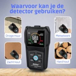 Mestek Pinless Vochtmeter WM700A - Hygrometer - Muren - Hout - Binnen - Inclusief Opbergzakje -WerkPro Verkoopwinkel 1200x1200 2006