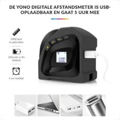 YONO Laser Afstandsmeter - 40 Meter + 5 M Rolmaat 2in1 – Digitaal – Zwart En Geel -WerkPro Verkoopwinkel 1200x1200 2032