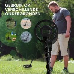 DETECT-IT PRO Metaaldetector Voor Kinderen En Volwassenen - Pinpointer - LCD Scherm - Waterdicht - Verstelbaar - Inclusief Batterijen En Schep/Pikhouweel -WerkPro Verkoopwinkel 1200x1200 2059