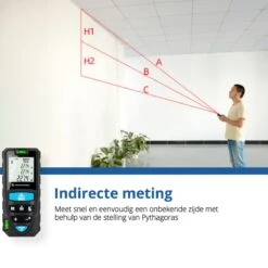 Techweise Laser Afstandsmeter - Laser Meter - 50 Meter Bereik - Met Alle Meetopties -WerkPro Verkoopwinkel 1200x1200 2074