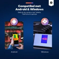 Vulpes Tech® Warmtebeeldcamera PRO - Warmtemeter Voor Android (USB-C) Apparaten - -20 Tot +550°C - 256 X 192 Pixel - Thermische Camera - Pro Versie -WerkPro Verkoopwinkel 1200x1200 2082