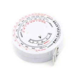 Merkloos Omvang Meetlint Met BMI Meter - Bereken Eenvoudig Uw Body Mass Index - Alternatief Voor Huidplooimeter / Vetmeter - Hulpmiddel Bij Afvallen - Wit -WerkPro Verkoopwinkel 1200x1200 2090