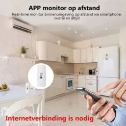 Fastsurfe - Smart Temperatuur En Vochtigheidssensor - WiFi-app - Smart Home Remote Monitor - Werkt Met Alexa En Google Assistant -WerkPro Verkoopwinkel 1200x1200 2101
