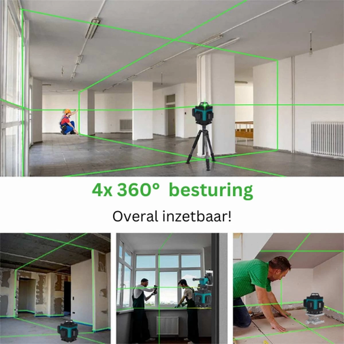 Dokx Zelfnivellerende Kruislijnlaser 16 Lijnen - Hardcase - 360° Graden Roterende Laser - Hardcase 17 Dokx Zelfnivellerende Kruislijnlaser 16 Lijnen - Hardcase - 360° Graden Roterende Laser - Hardcase - Afbeelding 15