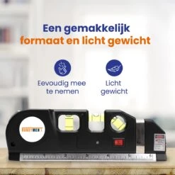 Handymen Kruislijnlaser - Lijnlaser Waterpas - Laserwaterpas Met Afstandsmeter - Rolmaat 2,5m - Alles In Één -WerkPro Verkoopwinkel 1200x1200 2182