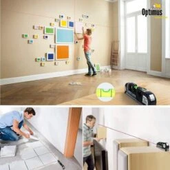 Optimus Professionele 4-in-1 Laser Waterpas - Incl. Batterij - Kruislijnlaser - Lijnlaser Waterpas - Zelfnivellerende - Rolmaat, Liniaal & Waterpas -WerkPro Verkoopwinkel 1200x1200 2210