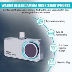TibaGoods - Warmtebeeldcamera - Warmtecamera Voor Android En Windows (USBC) - 256 X 192 Pixels - -15 Tot 600 °C - Thermische Camera -WerkPro Verkoopwinkel 1200x1200 2215