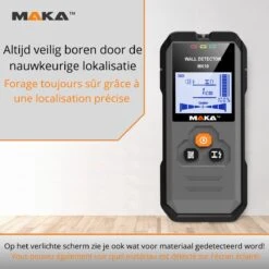 MAKA Digitale Leidingzoeker - Koper, Metaal & Hout Detectie Tot 120mm 11 MAKA Digitale Leidingzoeker - Koper, Metaal & Hout Detectie Tot 120mm -WerkPro Verkoopwinkel 1200x1200 2222
