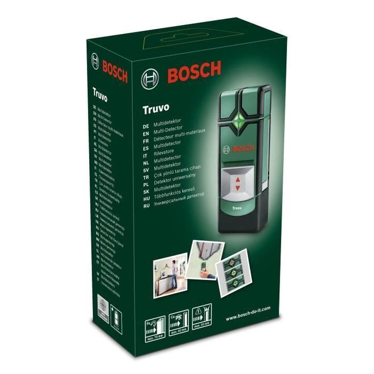 Bosch Truvo Leidingzoeker - Detecteert Tot 70mm - LED Lampsysteem 4 Bosch Truvo Leidingzoeker - Detecteert Tot 70mm - LED Lampsysteem - Afbeelding 2