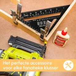 Winkelhaak - Blokhaak - Zwaaihaak - Schrijfhaak - Speed Square - Metaal - Inclusief Bouwpotlood - Gratis Vervulbaar Bouwpotlood -WerkPro Verkoopwinkel 1200x1200 2241