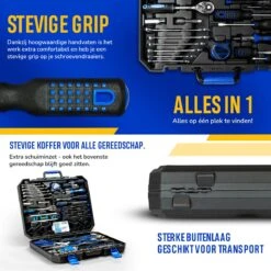 Lumora - 179 Delige Gereedschapsset - Reparatie - Gereedschapskoffer - Gereedschapskist - Schroevendraaierset - Rolmaat - Tang - Waterpas - Hamer - Sleutelset - Cadeau Voor Mannen - Housewarming Cadeau - Pasen -WerkPro Verkoopwinkel 1200x1200 2279