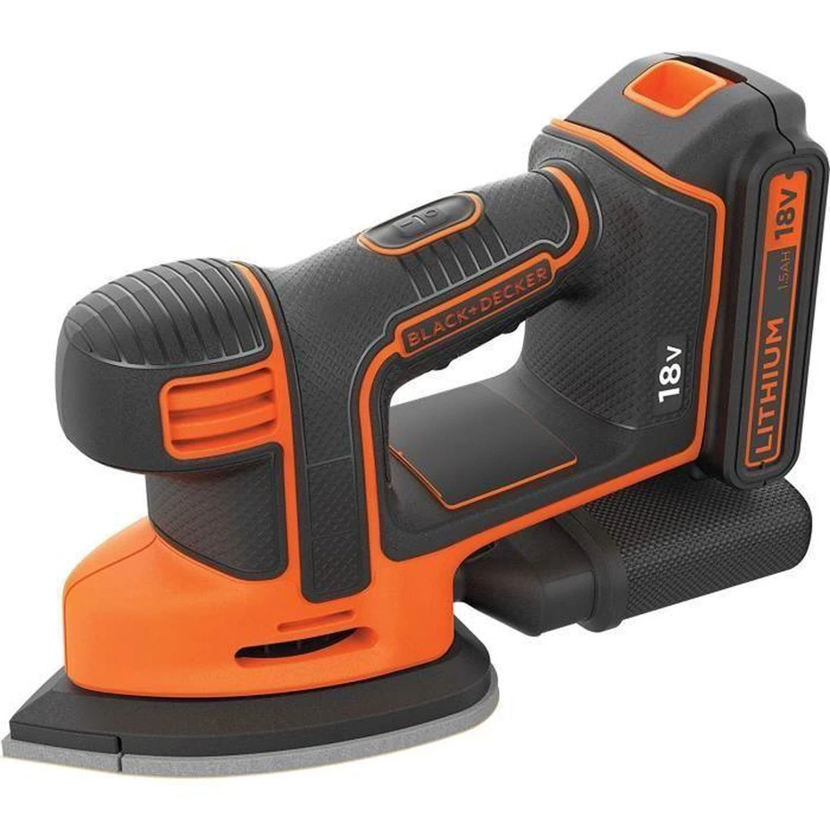 Black & Decker BLACK+DECKER BDCDS18N-XJ Mouse Detailschuurmachine - 18V - Zonder Accu En Lader) 4 Black & Decker BLACK+DECKER BDCDS18N-XJ Mouse Detailschuurmachine - 18V - Zonder Accu En Lader) - Afbeelding 2