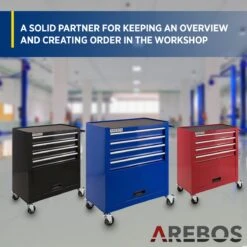 AREBOS Werkplaatswagen Gereedschapswagen Trolley Gereedschapskist 4 Lades -WerkPro Verkoopwinkel 1200x1200 2382