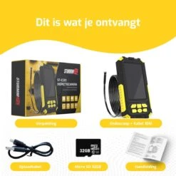 STURMM® ST-IC301 - Industriële Endoscoop Met Dubbele Camera - Professionele Inspectiecamera - 4.5 INCH Display - Inclusief Gratis 32GB Micro SD - 10 Meter Kabel -WerkPro Verkoopwinkel 1200x1200 2416