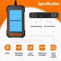 Sightstrong Inspectiecamera Met Scherm 5M - 1080P HD - 4.3 Inch LCD Scherm - Incl. 32GB SD-Kaart- IP67 Waterdicht - LED Verlichting - Endoscoop - Inspectie Camera -WerkPro Verkoopwinkel 1200x1200 2423