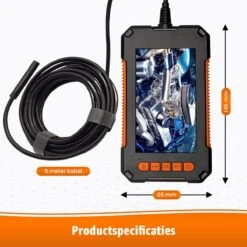 Sightstrong Inspectiecamera Met Scherm 5M - 1080P HD - 4.3 Inch LCD Scherm - Incl. 32GB SD-Kaart- IP67 Waterdicht - LED Verlichting - Endoscoop - Inspectie Camera -WerkPro Verkoopwinkel 1200x1200 2424