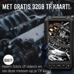 Endoscoop Camera HD Inspectiecamera 5M – 5.0” Scherm – Luxe Opbergtas - IP67 Waterdicht – Incl. Micro SD Kaart 32GB -WerkPro Verkoopwinkel 1200x1200 2437