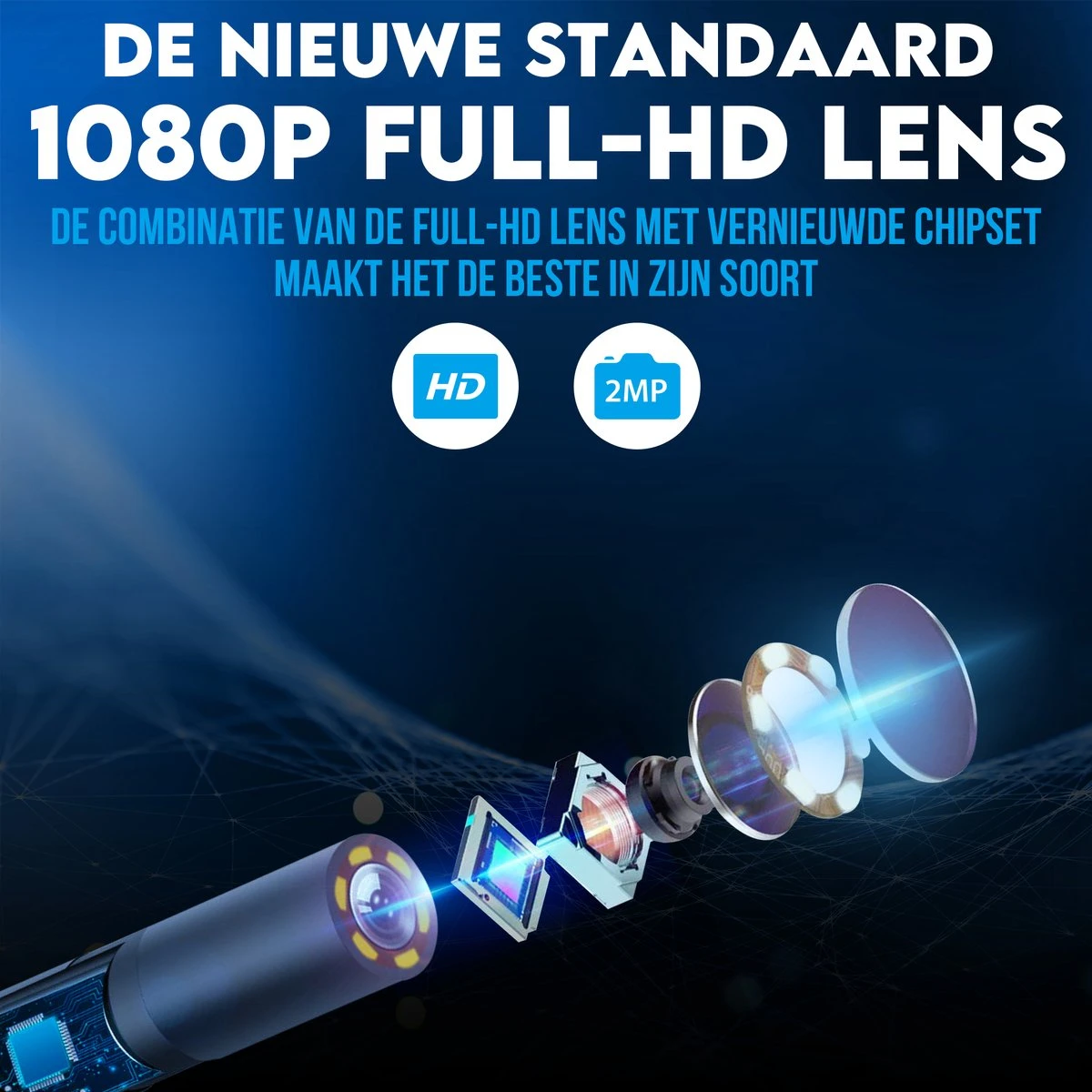 Looki Endoscoop Met Scherm 5M + GRATIS 32GB SD-kaart - Inspectie Camera – 1080P LED Verlichting – 4.3 Inch Scherm – 8 Mm Dik - IP67 Waterdicht 7 Looki Endoscoop Met Scherm 5M + GRATIS 32GB SD-kaart - Inspectie Camera – 1080P LED Verlichting – 4.3 Inch Scherm – 8 Mm Dik - IP67 Waterdicht - Afbeelding 5