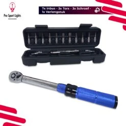 Pro Sport Lights Momentsleutel Fietsgereedschap 1/4 - Fiets 2/24Nm - Draaimomentsleutel Set -WerkPro Verkoopwinkel 1200x1200 2479