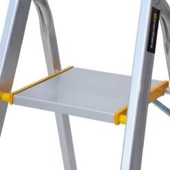 Panthera Huishoudtrap - Keukentrap 5 Treden - Aluminium - Max Werkhoogte: 2.96 Meter - Voor Particulier En Professioneel Gebruik -WerkPro Verkoopwinkel 1200x1200 2523