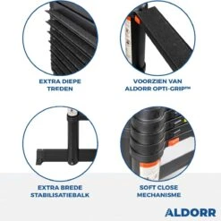 ALDORR Professional - Telescoopladder 5,20 Meter - Met Optigrip™ En Extra Diepe Treden -WerkPro Verkoopwinkel 1200x1200 2575
