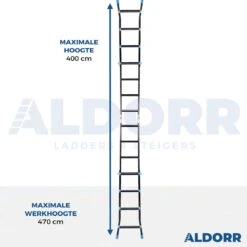 ALDORR Professional - Multiladder Uitschuifbare Vouwladder 4x4 - 4,00 Meter -WerkPro Verkoopwinkel 1200x1200 2582