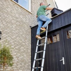 ALDORR Home - Telescoopladder 3,20 Meter - Met Stabilisatievoet En Soft Closing -WerkPro Verkoopwinkel 1200x1200 2589