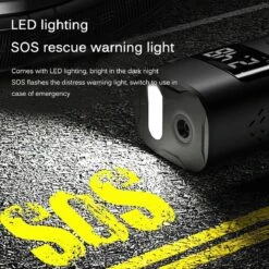 Auto Luchtcompressor, 150PSI Elektrische Draagbare Luchtpomp Mini Handheld Batterij Band Inflator 6000mAh Power Bank LED Noodverlichting Voor Auto Motor Fiets Bal -WerkPro Verkoopwinkel 1200x1200 260