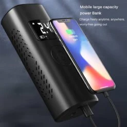 Auto Luchtcompressor, 150PSI Elektrische Draagbare Luchtpomp Mini Handheld Batterij Band Inflator 6000mAh Power Bank LED Noodverlichting Voor Auto Motor Fiets Bal -WerkPro Verkoopwinkel 1200x1200 261