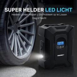TRANSNECT Compressor Bandenpomp – Luchtcompressor – Elektrische 12V - 30 L/Min – 100psi - Draagbaar - Voor Auto, Fiets, Motorfiets -WerkPro Verkoopwinkel 1200x1200 275