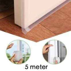 Merkloos Tochtstrips Voor Deur En Raam Zelfklevend 5 Meter X 2,5 Cm - Bespaar Energie & Geld Door Tochtstrips – Tochtwering Strips – Isolatiemateriaal– Geschikt Voor Bijna Alle Deuren & Ramen – Deur Strip – Sealing Strip – Tocht Strip – Tochtstopper