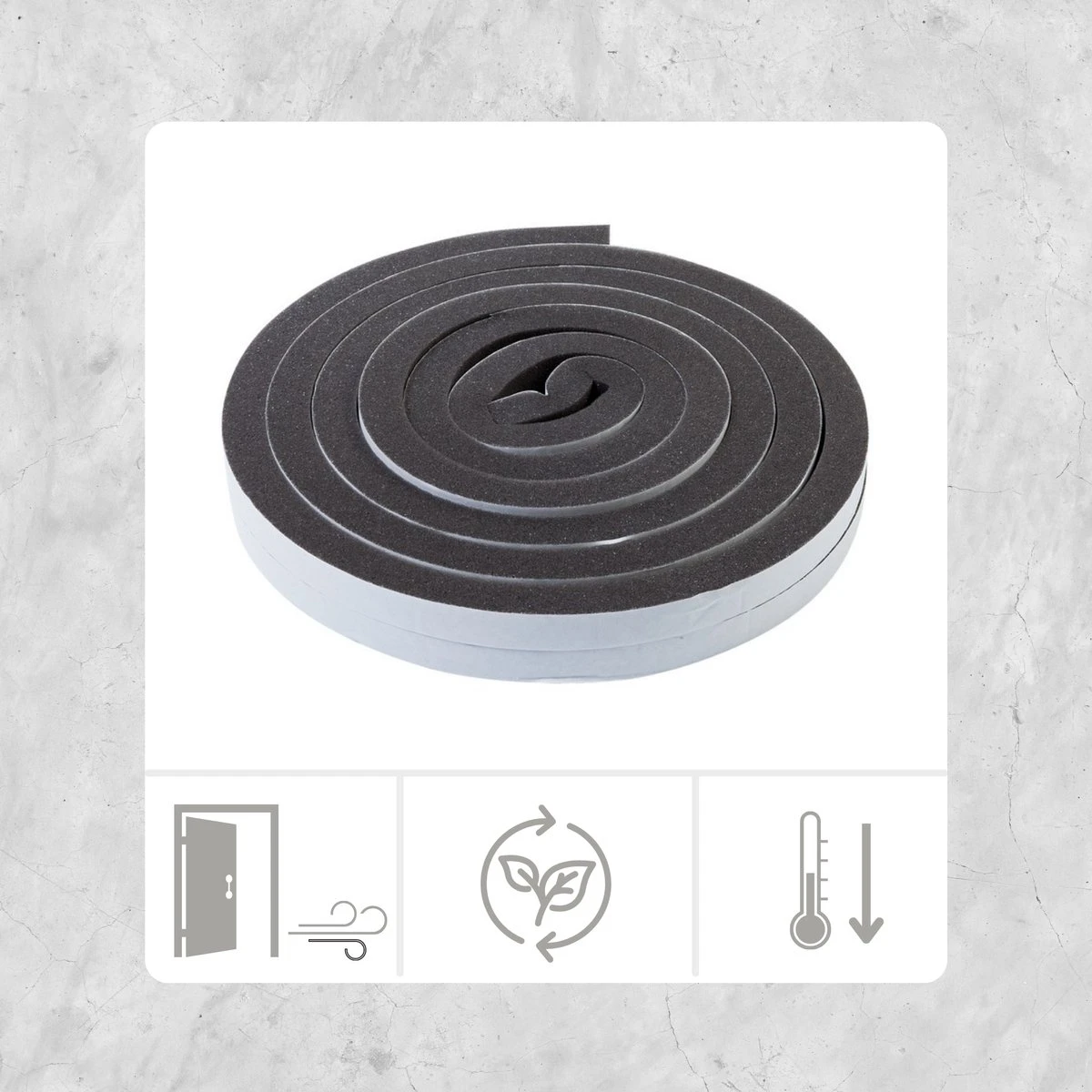 Orange85 Tochtstrip - Zwart Foam - 2 X 3.25 Meter - 17 X 17 Mm - Extra Breed - Voor Ramen En Deuren - Vochtbestendig - Tochtstopper - Tochtband 4 Orange85 Tochtstrip - Zwart Foam - 2 X 3.25 Meter - 17 X 17 Mm - Extra Breed - Voor Ramen En Deuren - Vochtbestendig - Tochtstopper - Tochtband - Afbeelding 2