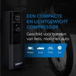 Donrox Ride F522 Draagbare Compressor Bandenpomp - Luchtcompressor Oplaadbaar - Fiets Tot Auto - Elektrische Fietspomp -WerkPro Verkoopwinkel 1200x1200 280