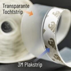 Simple Fix Tochtstrip - 500cm X 3.5cm - Tochtstrips Voor Deuren - Tochtstopper - Tochtrol - Tochtband - Tochthond - Zelfklevend En Isolerend -WerkPro Verkoopwinkel 1200x1200 2818