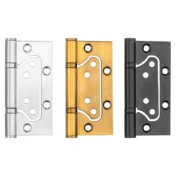 Gemakkelijk Te Plaatsen Deurscharnieren - Plaatsen Zonder Frezen Of Beitelwerk - Set Van 3 - Louvrescharnieren - Zware Uitvoering - Inclusief Schroeven - 100 X 40 MM - RVS -WerkPro Verkoopwinkel 1200x1200 2826