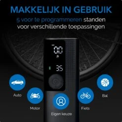 Donrox Ride F522 Draagbare Compressor Bandenpomp - Luchtcompressor Oplaadbaar - Fiets Tot Auto - Elektrische Fietspomp -WerkPro Verkoopwinkel 1200x1200 283